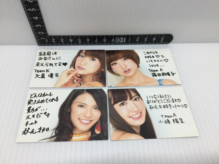 買動漫 日版正版akb48 日本偶像團體小卡雙面照片認定証印上親筆書寫文字秋元才加大島優子篠田麻里子小嶋陽菜 04