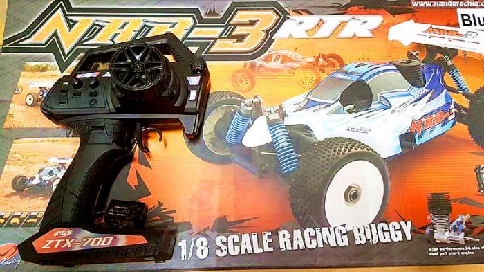 【上士】NANDA RC 1/8 NRB-3 引擎越野車 RTR (外銷歐美特仕版) 藍色