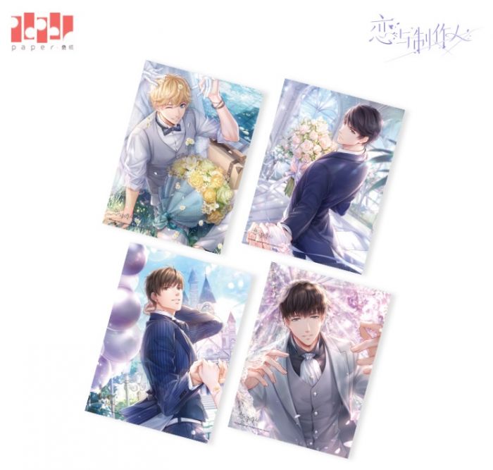 KAKITONO|6月新品預售|傾心戀曲系列|婚紗主題PVC海報|白起、許墨、李澤言、周棋洛|戀與製作人|疊紙遊戲官方正品
