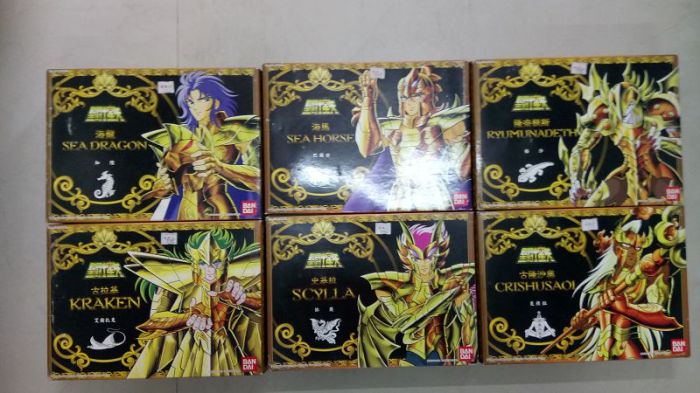 【上士】聖鬥士星矢 海馬.海龍.史基拉.古拉基.古隆沙噢.隆奈狄斯6盒組裝02391