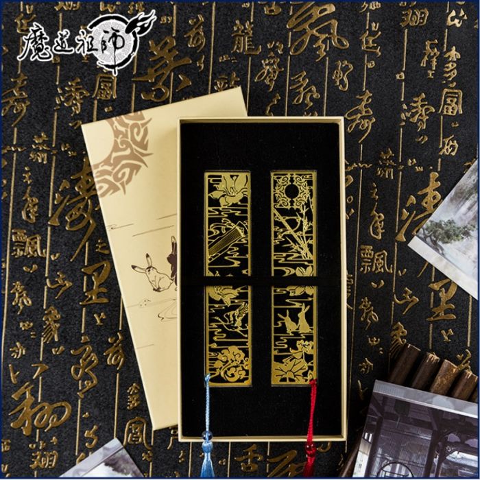 KAKITONO|新品預售|同窗情誼款|魔道祖師:形象金屬鏤空流蘇書籤套組|官方正版周邊|墨香銅臭|魏無羨、藍忘機|漫蹤