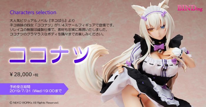 【怨念事務所】預約商品 3月(免訂金免運) 代理版 Native限定 貓娘樂園 NEKOPARA 椰子 1/4 完成品 0721