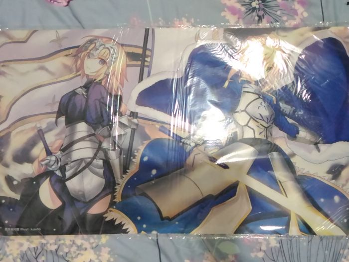 買動漫 夢軍團 多樣 現貨日版路地裏同盟fate Fgo 動漫桌墊卡墊貞德 賽巴350 X 600mm