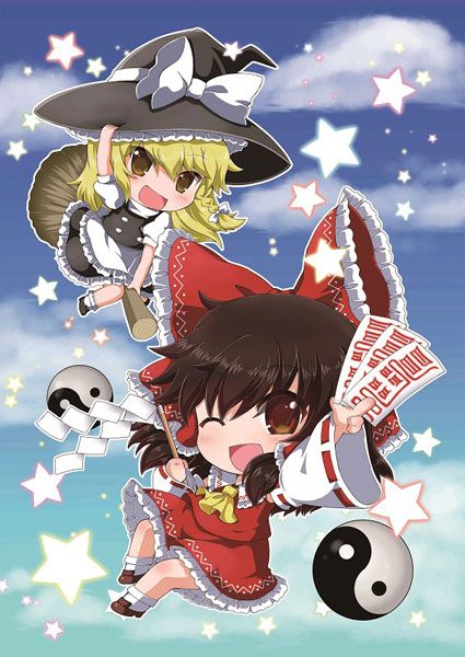 【怨念事務所】預約商品 8月(免訂金) 東方Project 異變解決 靈夢&魔理沙 B2掛軸 0630