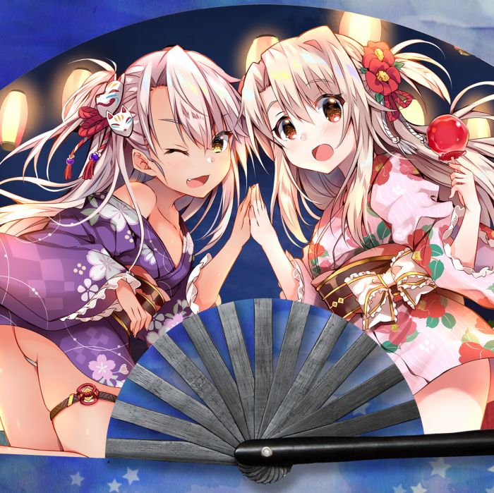 -金魚工房- 《FGO》-伊莉亞&小黑-大扇子