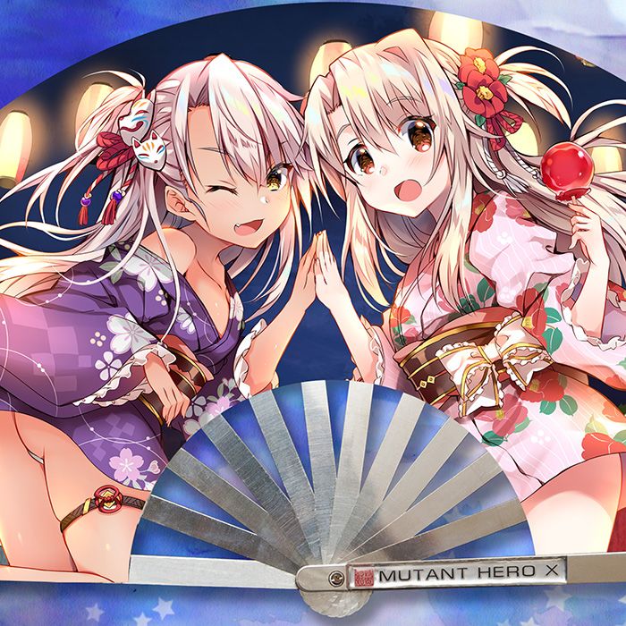 -金魚工房- 《FGO》-伊莉亞&小黑-金屬扇