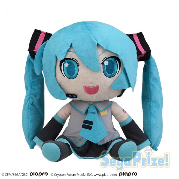 【小學館 現貨】SEGA 12月景品 初音未來 MIKU 咪哭打油 坐姿 絨毛娃娃 玩偶 布偶 30CM