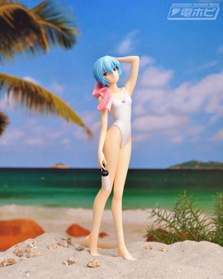 豪宅玩具》SEGA景品EVA PM 新世紀福音戰士 夏日海灘 綾波零ver 1.5 死庫水 夏日泳裝