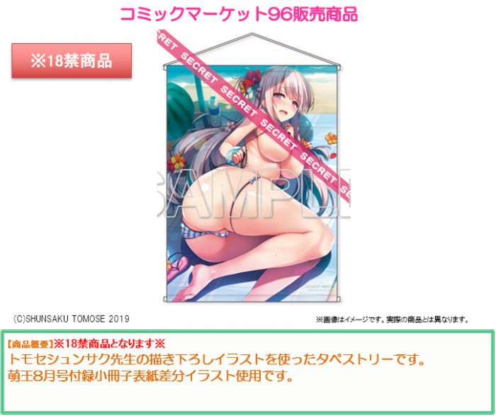 【艾露小舖 代購】日版 預購10月 知世俊作 C96 同人誌 畫作 2019夏 泳裝 B2掛軸 掛畫