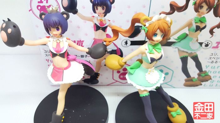 買動漫 日版兩款合售拆封品百合熊風暴熊嵐百合城銀子景品公仔模型