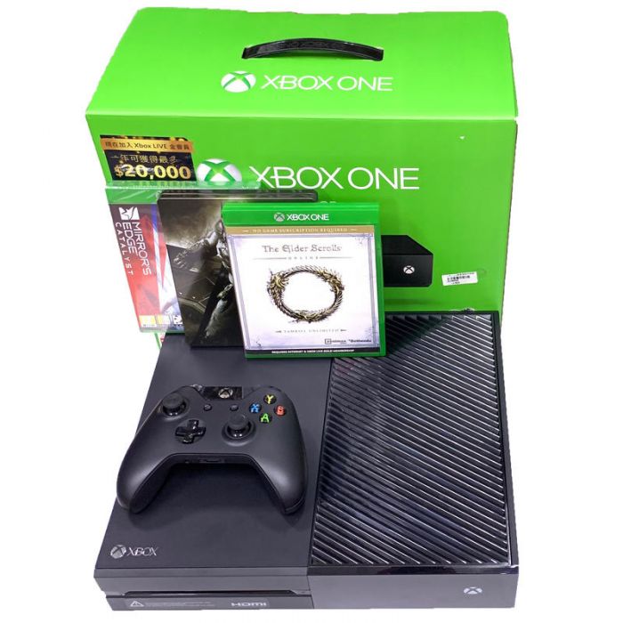 買動漫 Xb1主機 95成新xbox One 主機500g 黑色 三款遊戲 中古二手商品 台中星光電玩