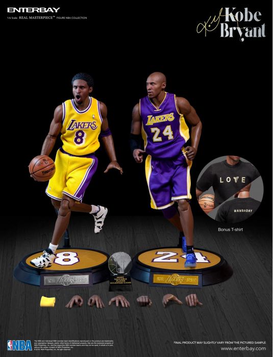 轉蛋概念館~預約 第二季 再版 enterbay NBA 1/6 12吋 可動 Kobe Bryant 3.0 台灣限定