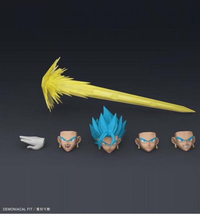 【史派克工廠】 (現貨)著魔的馬x魔契可動 達洛特 配件包 貝吉特 藍髮 超級賽亞人 普烏頭雕七龍珠 非SHF萬代悟空
