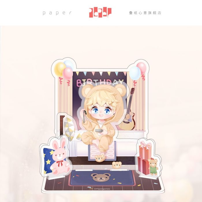 KAKITONO|8月新品預售|周棋洛2020生日系列|Q版壓克力立牌組件|戀與製作人|疊紙官方正版周邊