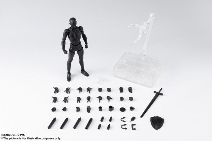 轉蛋概念館~預約 9月 代理版 SHF Body君 男性 素體 DX SET 2 黑色 black 超商付款免訂金