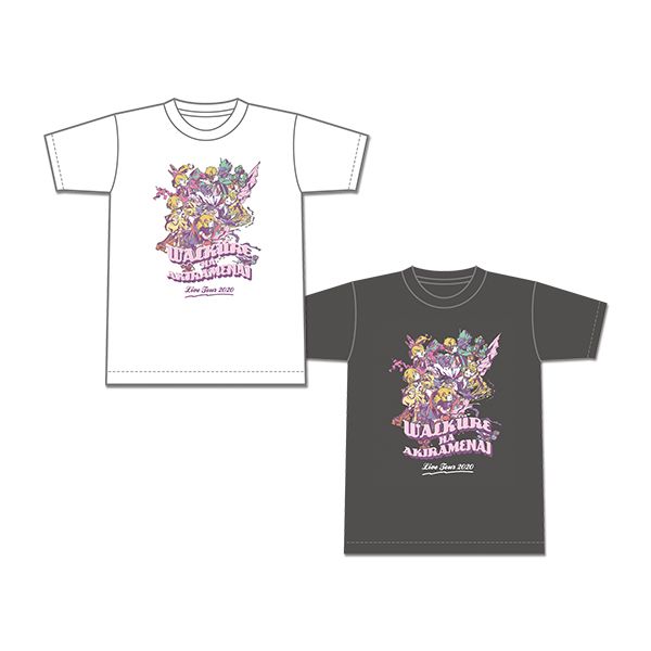 響代購/預約 公式T恤 黑 白 超時空要塞DELTA マクロスΔ 女武神 ワルキューレ LIVE TOUR 2020「ワルキューレはあきらめない」Tシャツ