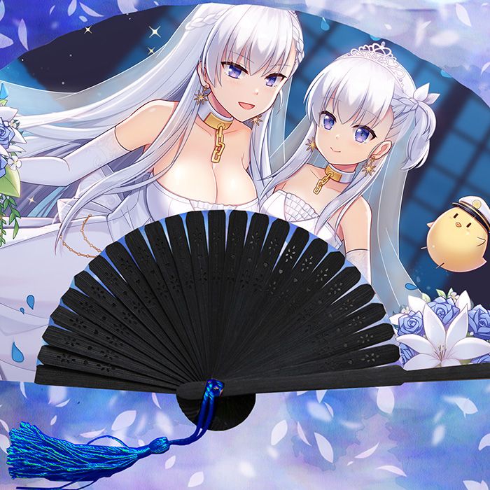 金魚工房-《碧藍航線》-貝爾法斯特&小貝爾-21CM小扇子-