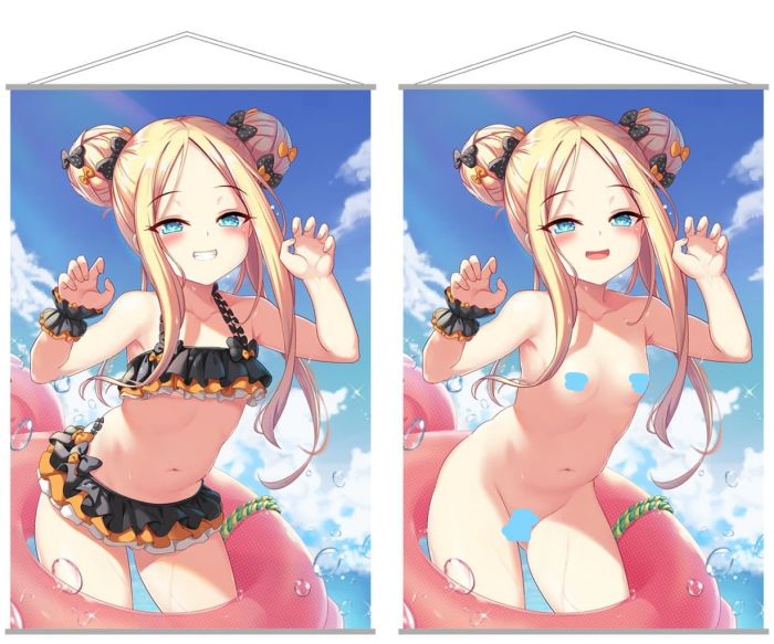 {宅即門}【FF36場後通販】 奶昔工房 掛軸 FGO 泳裝 阿比蓋兒 一般版 / 裸體版