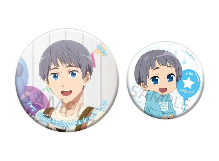 買動漫 二次元喵喵 年12月底 Free Birthday Decoration 馬口鐵胸章套組徽章似鳥愛一郎