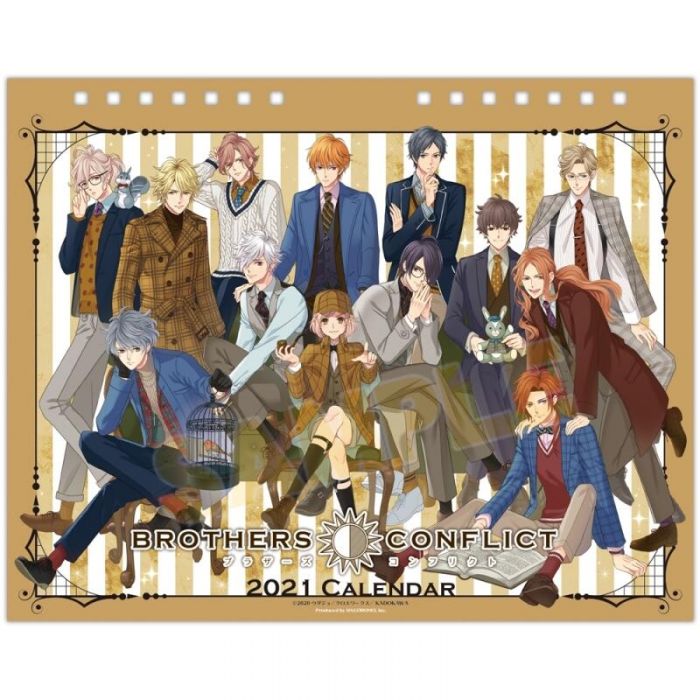 【ACG網路書店】(代訂)4900459529816 CL-123 兄弟鬥爭 ROTHERS CONFLICT 原作 2021年桌上型月曆