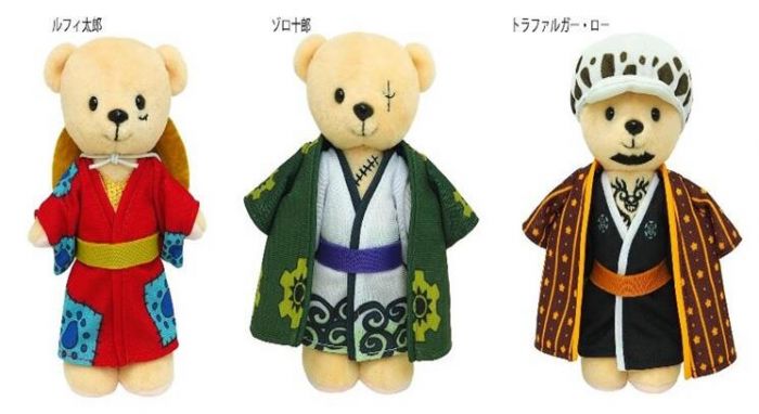 【小學館 代購】《超商取付免訂金》Movic 海賊王 航海王 和之國篇 小熊布偶 含衣裝 3種分售