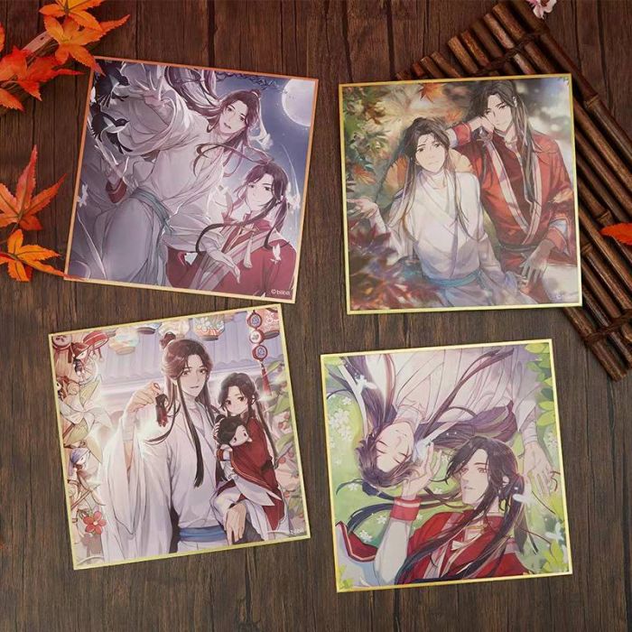 KAKITONO|1月新品預售|天官賜福:燙金邊色紙|一套四款|官方正版周邊|墨香銅臭|花城、謝憐|超電文化