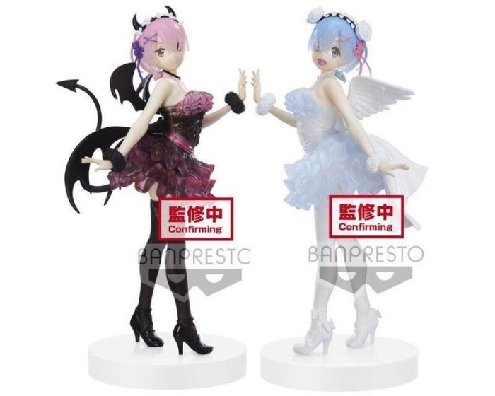 【怨念事務所】預約商品 4月(免訂金) 代理版 景品 Espresto 從零開始的異世界生活 天使&惡魔 雷姆&拉姆