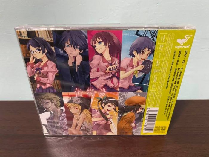 化物語西尾維新日版初回限定盤cd Dvd 附錄貼紙supercell 君の知らない物語斧乃木忍野忍戰場原黑儀千石撫子全新 Cd