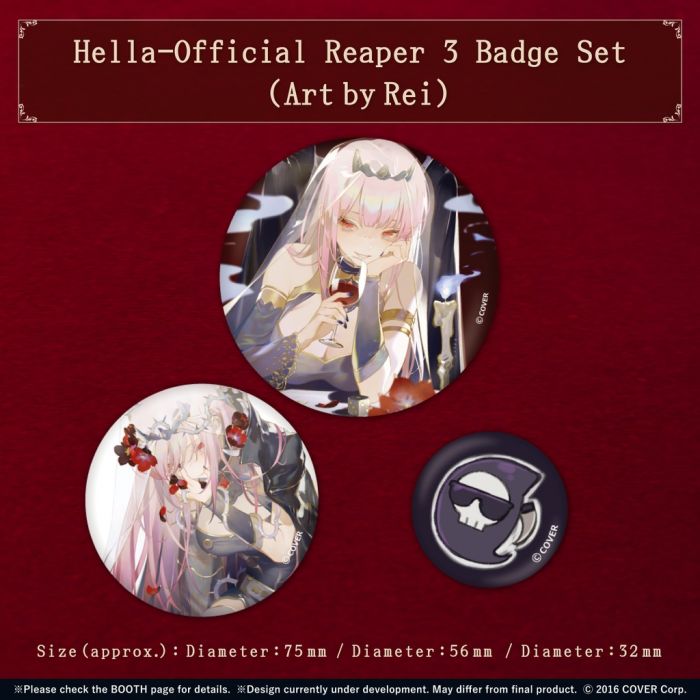 【怨念事務所】預約商品 8月(免訂金) HololiveEN mori calliope 森美聲 生日紀念胸章套組