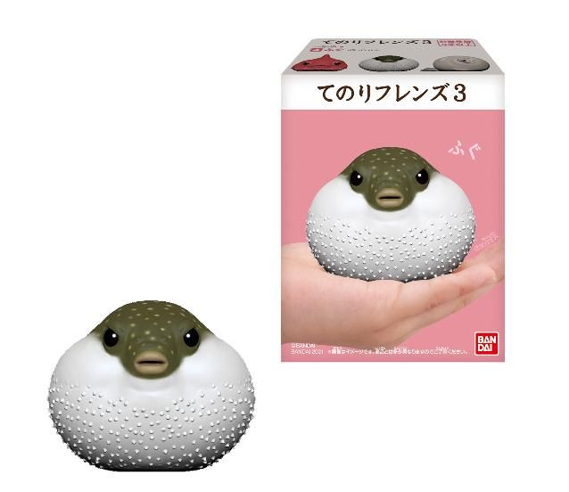 轉蛋概念館 預約 8月 日版 盒玩 BANDAI 盒玩 掌上好朋友3 河豚 一中盒12入 超商付款免訂金