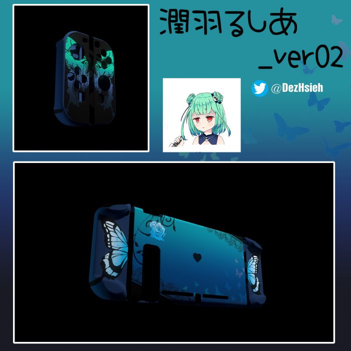 Hololive switch保護殼訂製//特製版// 11.潤羽露西婭(潤羽るしあ)-JP三期生