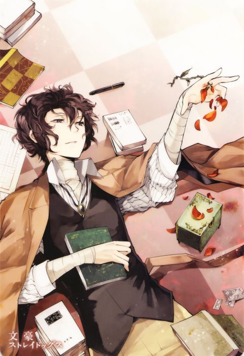 買動漫 正版 文豪stray Dogs 文豪野犬雙面海報太宰治泉鏡花中島敦特裝版限定海報春河35 原畫四季