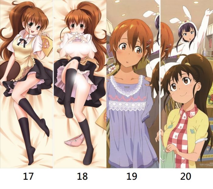 幻之空迷糊餐廳伊波真晝山田葵小鳥遊梢半身等身抱枕床罩被套開腿開洞雙層可脫方枕毛巾滑鼠墊布掛吊飾