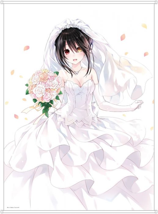 三星廚★角川 免運-受注生產-精品預購《「DATE A LIVE 約會大作戰」時崎狂三結婚禮服 大掛軸》