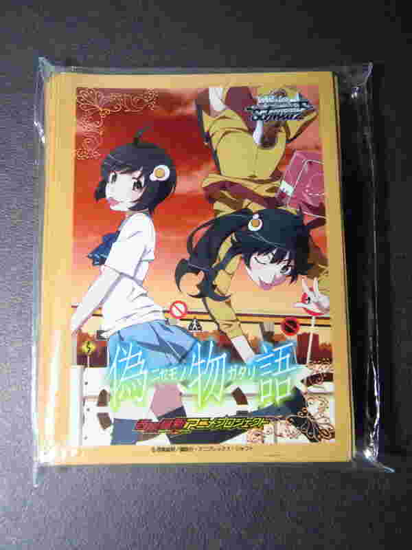 買動漫 Ge小舖 現貨 偽物語ws 武士道官方限定應募卡套阿良良木月火火燐55枚入日版全新未拆