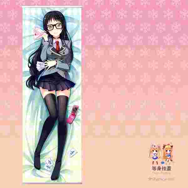 買動漫 艾萌代訂製沒有黃段子的無聊世界華城綾女雪原之青動漫等身桃皮絨掛軸150x50cm 等待期10 天不含假日 急用者勿下單