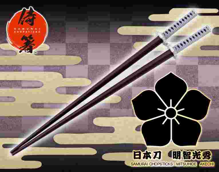 買動漫 卡通魂 預購12月代理版壽屋侍箸日本刀箸明智光秀武士刀筷子